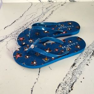 Coach flip flops size 7
